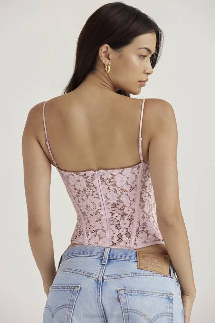 klær mila rose blonder med bøylekorsett House of CB J6RL48