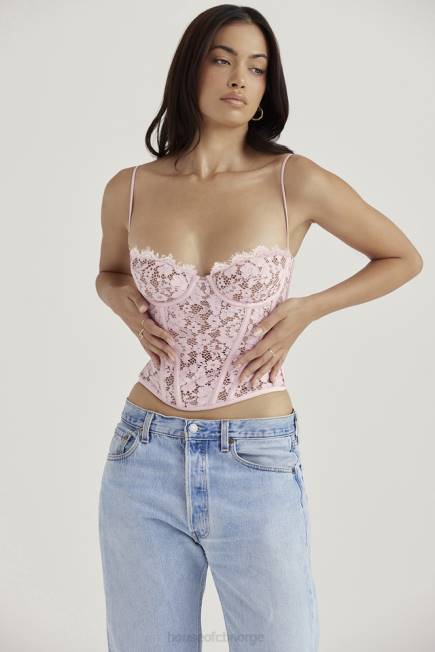 klær mila rose blonder med bøylekorsett House of CB J6RL48