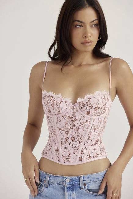 klær mila rose blonder med bøylekorsett House of CB J6RL48