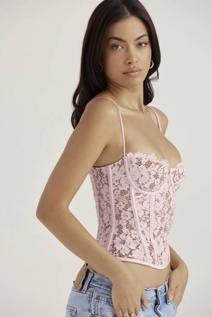 klær mila rose blonder med bøylekorsett House of CB J6RL48