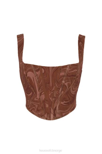 klær ninetta swirl print mesh korsett House of CB J6RL86