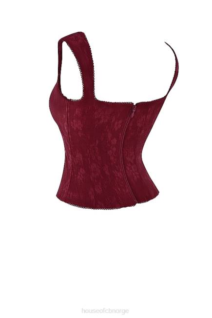 klær parisa merlot blomsterkorsett House of CB J6RL7
