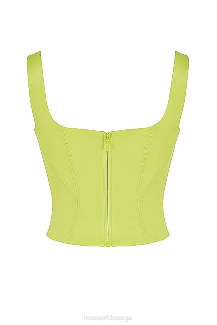 klær rafa lime sateng langlinekorsett House of CB J6RL69