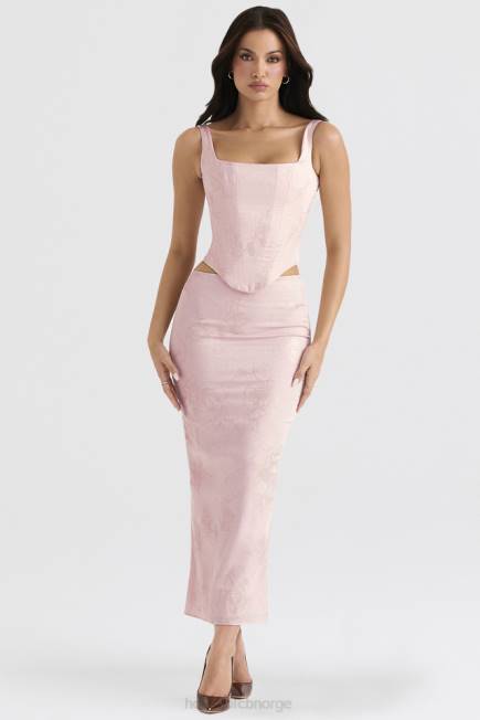 klær rafa rosa floral sateng longline korsett House of CB J6RL34