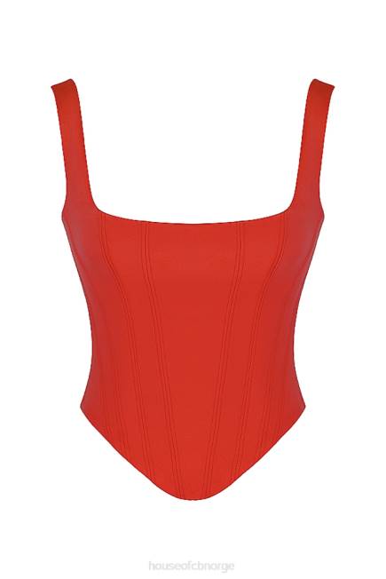 klær rafa scarlet sateng langlinekorsett House of CB J6RL62