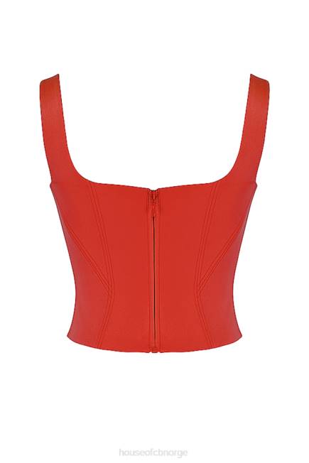 klær rafa scarlet sateng langlinekorsett House of CB J6RL62