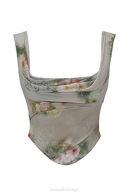 klær una vintage floral korsett House of CB J6RL28