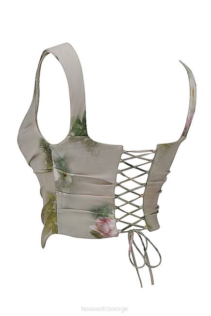 klær una vintage floral korsett House of CB J6RL28