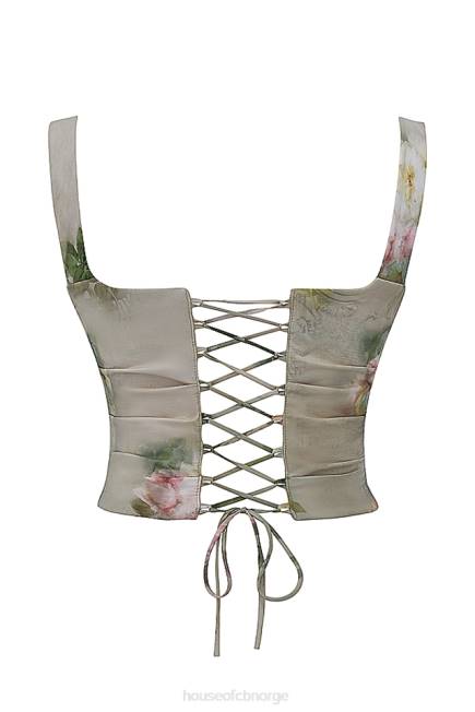 klær una vintage floral korsett House of CB J6RL28