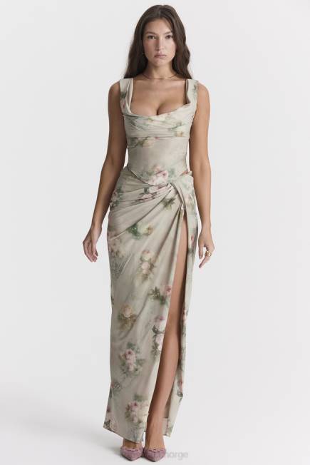klær una vintage floral korsett House of CB J6RL28