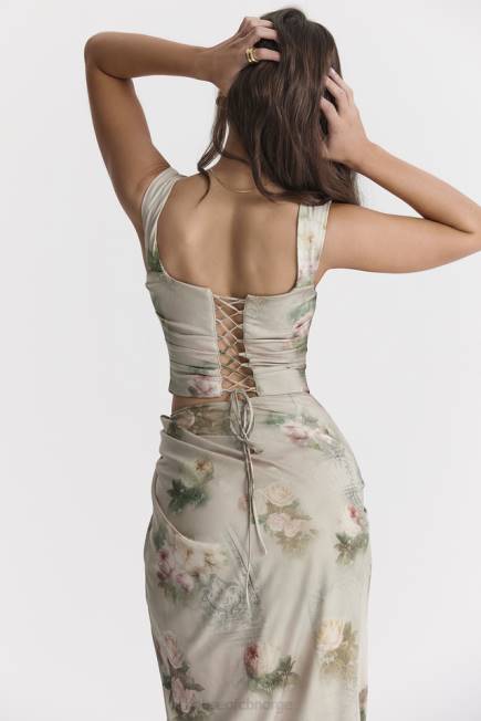 klær una vintage floral korsett House of CB J6RL28