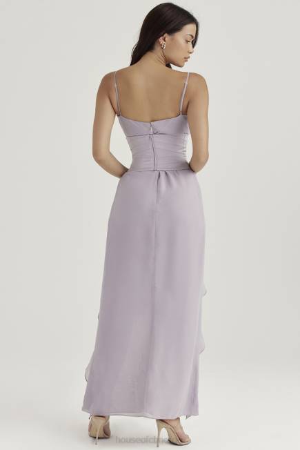 klær vienne grey sateng underbyst korsett House of CB J6RL49