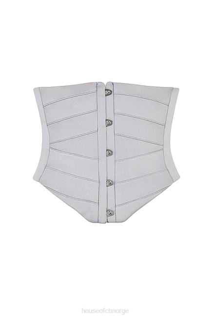klær vienne grey sateng underbyst korsett House of CB J6RL49