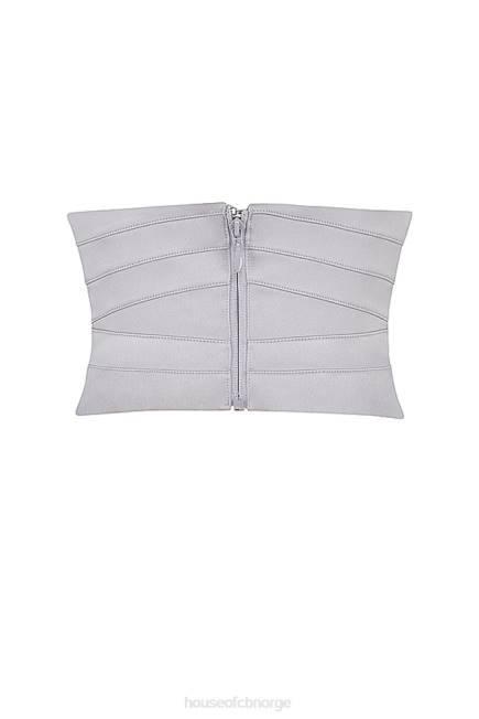 klær vienne grey sateng underbyst korsett House of CB J6RL49