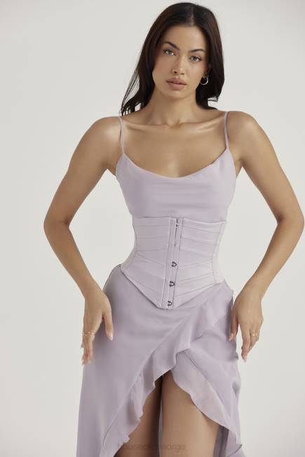 klær vienne grey sateng underbyst korsett House of CB J6RL49