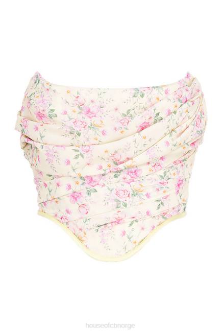 klær vivienne sitron floral korsett House of CB J6RL105