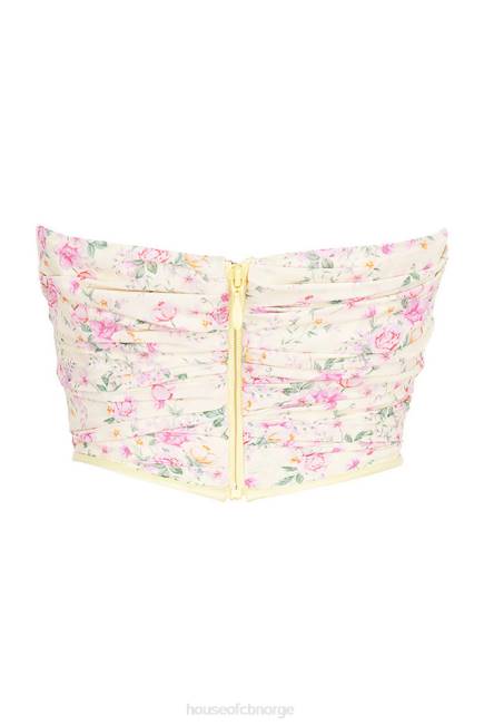 klær vivienne sitron floral korsett House of CB J6RL105