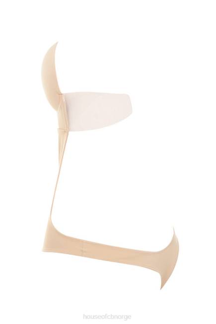 klær beige stupe selvklebende bodysuit uten rygg House of CB J6RL822