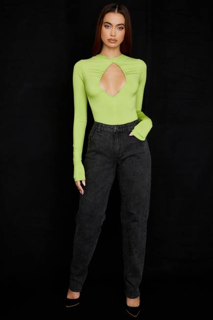 klær estrelle limegrønn bodysuit House of CB J6RL736