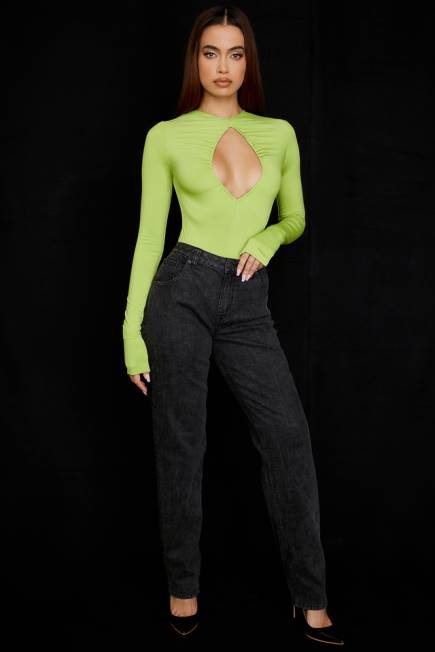 klær estrelle limegrønn bodysuit House of CB J6RL736