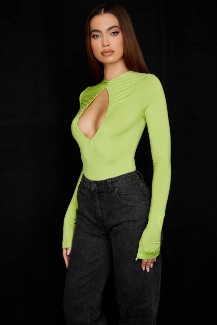klær estrelle limegrønn bodysuit House of CB J6RL736