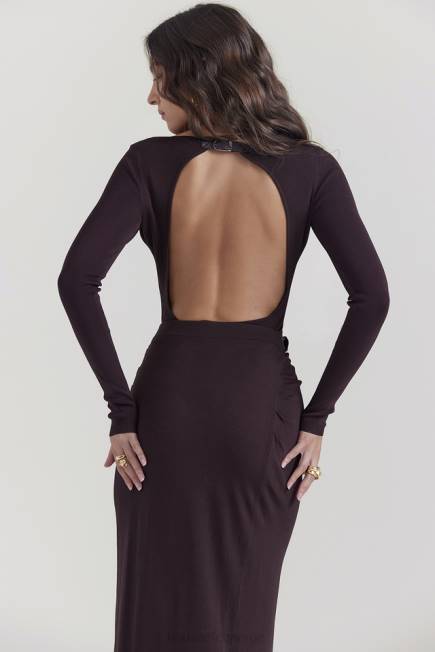 klær inoe espresso bodysuit med åpen rygg House of CB J6RL663