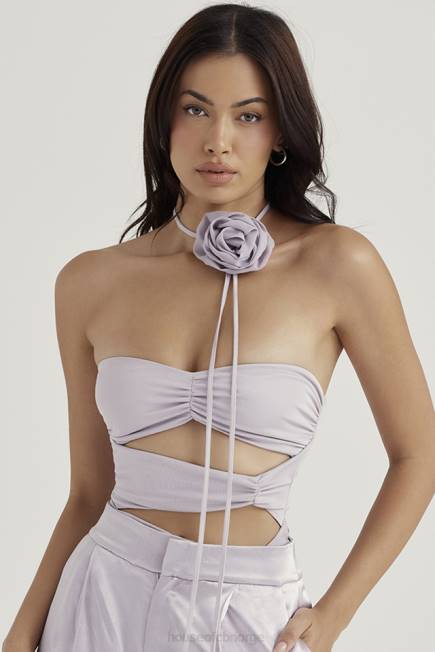 klær joie grå blomst trimmet body House of CB J6RL713