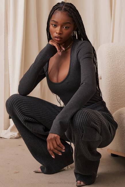 klær marianna charcoal loungewear-body House of CB J6RL697