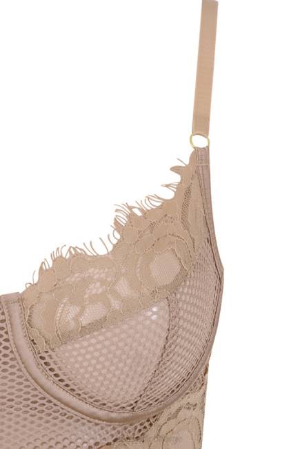 klær nadia tan blonde bodysuit House of CB J6RL816