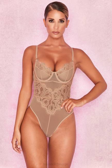 klær nadia tan blonde bodysuit House of CB J6RL816
