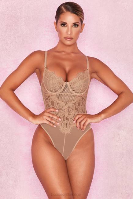 klær nadia tan blonde bodysuit House of CB J6RL816