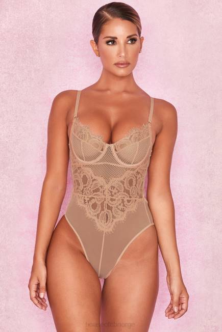 klær nadia tan blonde bodysuit House of CB J6RL816