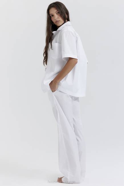 klær maiko hvit oversized skjorte House of CB J6RL671