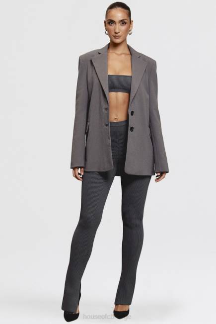 klær aline mørkegrå oversized blazer House of CB J6RL1040