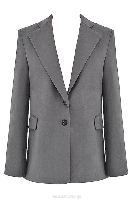 klær aline mørkegrå oversized blazer House of CB J6RL1040