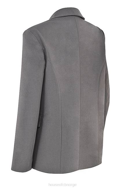 klær aline mørkegrå oversized blazer House of CB J6RL1040