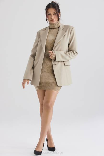 klær aline mink oversized blazer House of CB J6RL1034