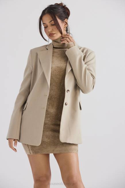 klær aline mink oversized blazer House of CB J6RL1034