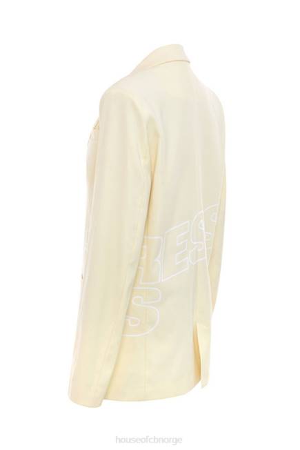 klær elskerinne rocker bankende hjerte sitron logo merket blazer House of CB J6RL1050