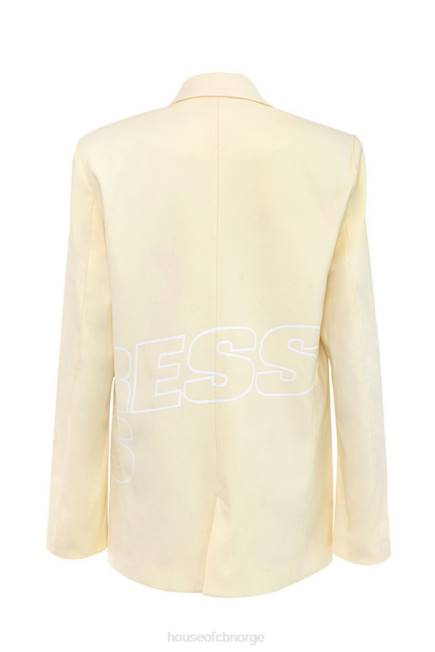 klær elskerinne rocker bankende hjerte sitron logo merket blazer House of CB J6RL1050