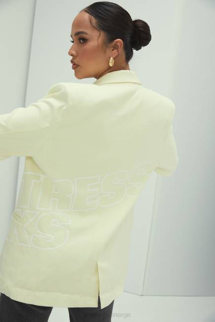 klær elskerinne rocker bankende hjerte sitron logo merket blazer House of CB J6RL1050