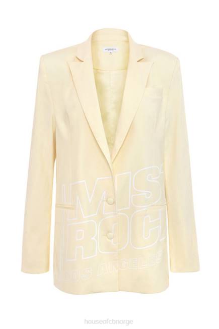 klær elskerinne rocker bankende hjerte sitron logo merket blazer House of CB J6RL1050