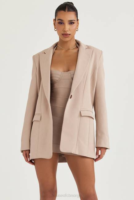 klær marta latte oversized blazer House of CB J6RL1043