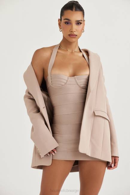 klær marta latte oversized blazer House of CB J6RL1043