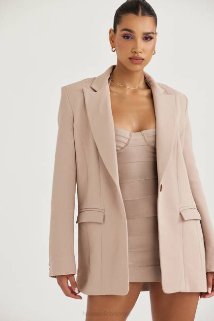klær marta latte oversized blazer House of CB J6RL1043