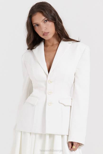 klær sariah ivory contour skreddersydd blazer House of CB J6RL1029