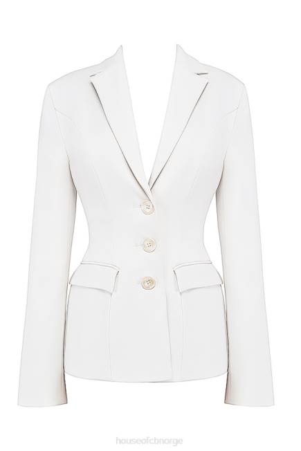 klær sariah ivory contour skreddersydd blazer House of CB J6RL1029