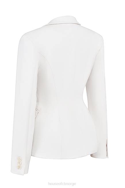 klær sariah ivory contour skreddersydd blazer House of CB J6RL1029