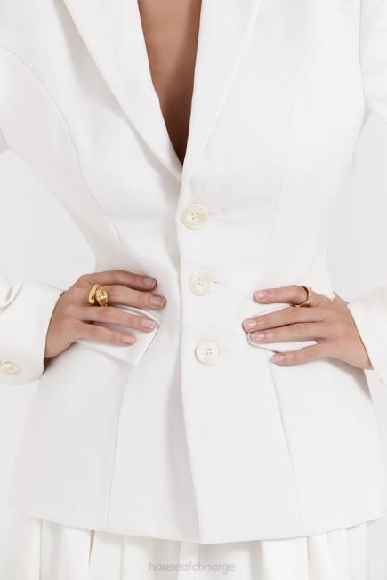 klær sariah ivory contour skreddersydd blazer House of CB J6RL1029