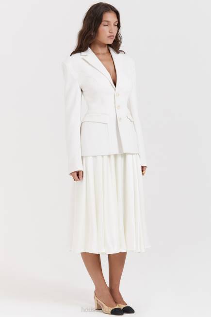 klær sariah ivory contour skreddersydd blazer House of CB J6RL1029